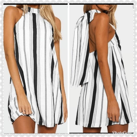 ***SOLD***sz XL  BLUE back bow detail dress - Picture 2 of 3